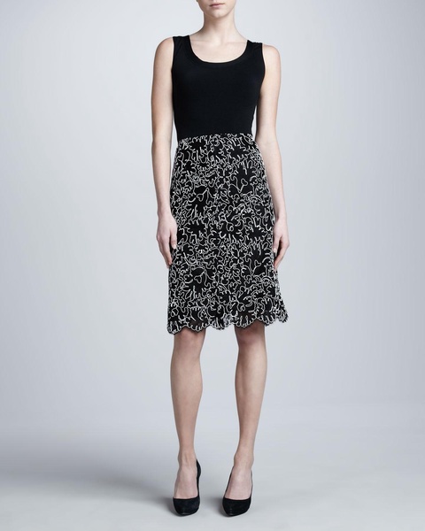 Sleeveless Shimmer Jacquard Ballgown