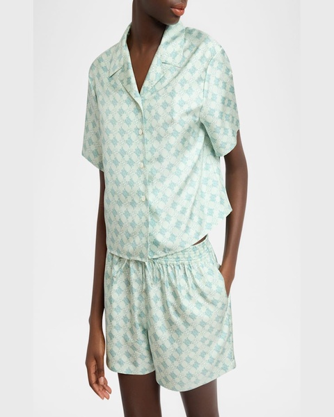 MA Quad Silk Button-Down Shirt