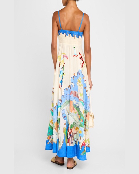 Nadia Linen Maxi Dress