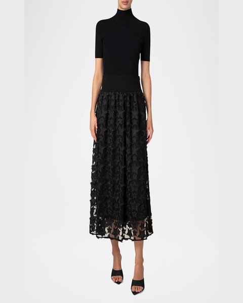 Fitted Knit Viscose-Blend Sweater