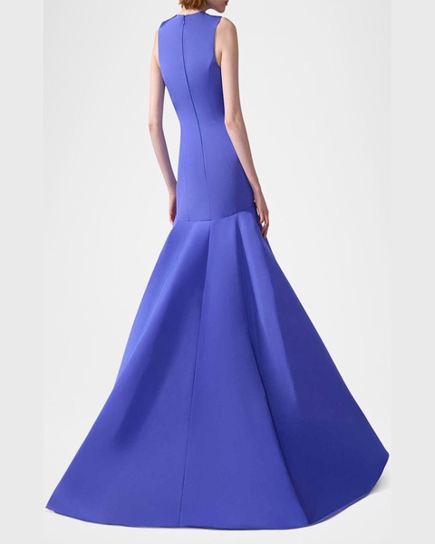 Sleeveless Silk Mermaid Gown