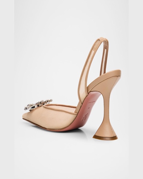 Begum Nylon Crystal Ornament Pumps