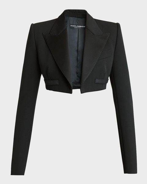 Crop Tuxedo Jacket