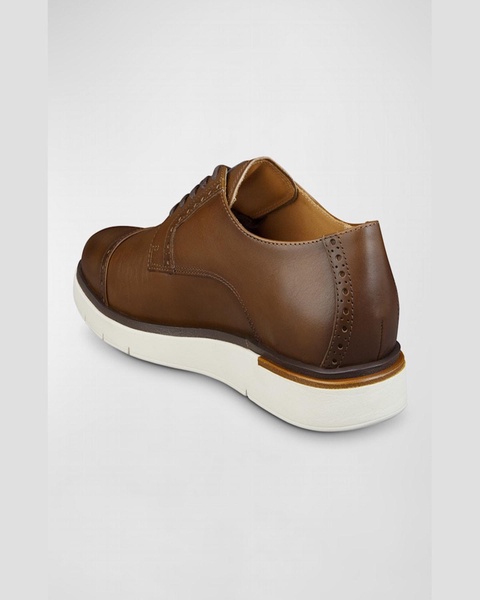 Men's Caleb Leather Cap-Toe Sneakers