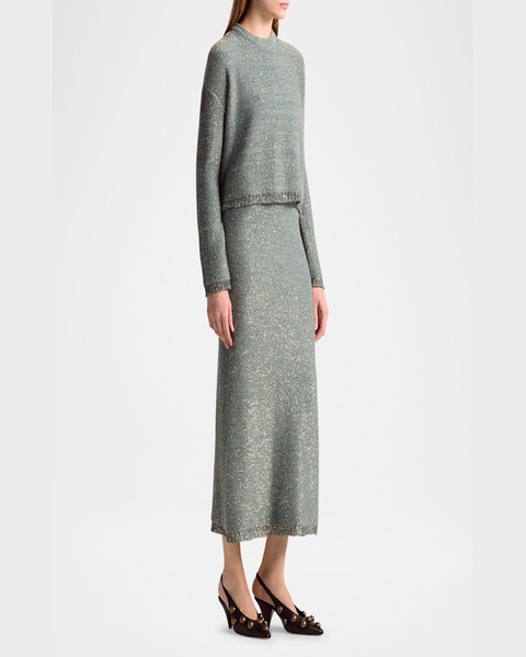 Yasworth Paillette Knit Crewneck Sweater