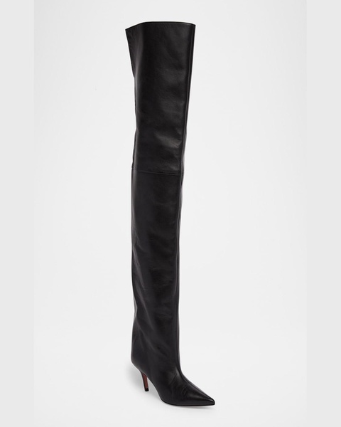 Fiona Leather Over-The-Knee Boots