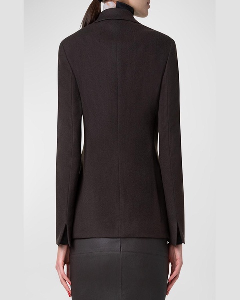 Marvin Cashmere Flannel Double-Breasted Jacket