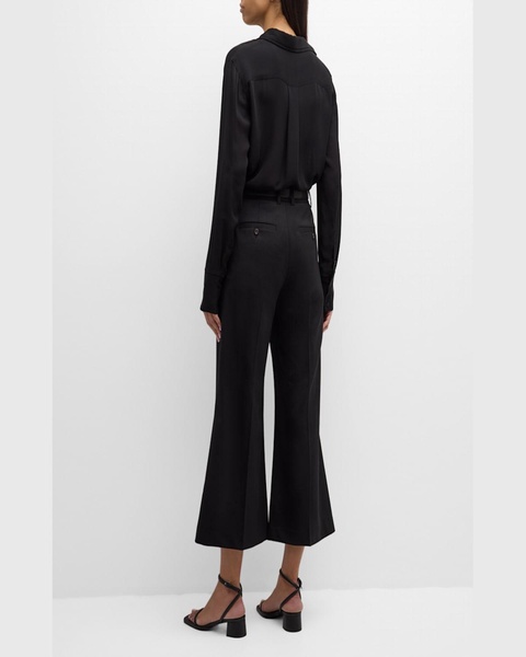 Cropped Wide-Leg Seasonless Wool Trousers