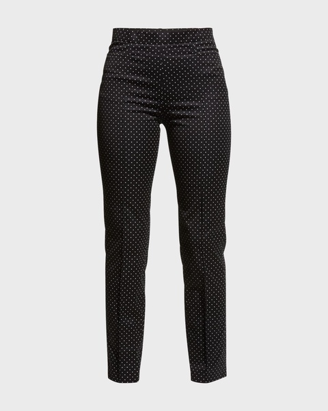 Franca Polka-Dot Stretch Polka-Dot Pants