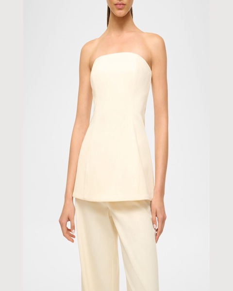 Silvia Strapless Peplum Top