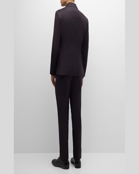 Men's Tonal Check 130s Wool Suit