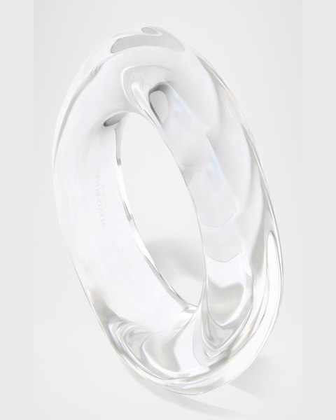 Liquid Lucite Wave Bangle Bracelet