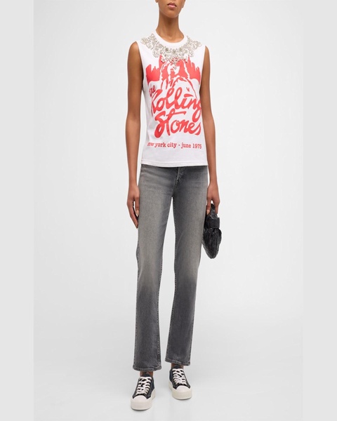 Micah Embellished Graphic Muscle Tank 