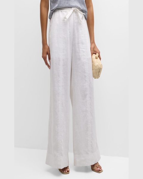 Holden Wide-Leg Linen Pants