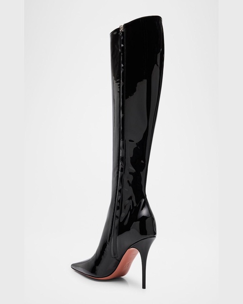 Barbara Patent Leather Stiletto Boots