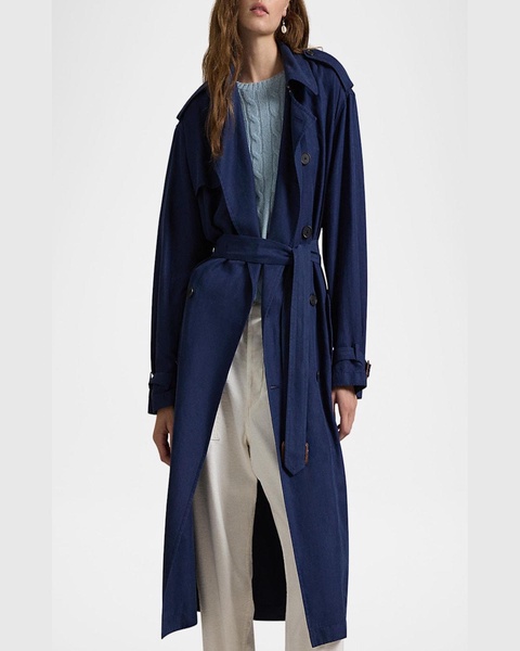Silk-Blend Trench Coat