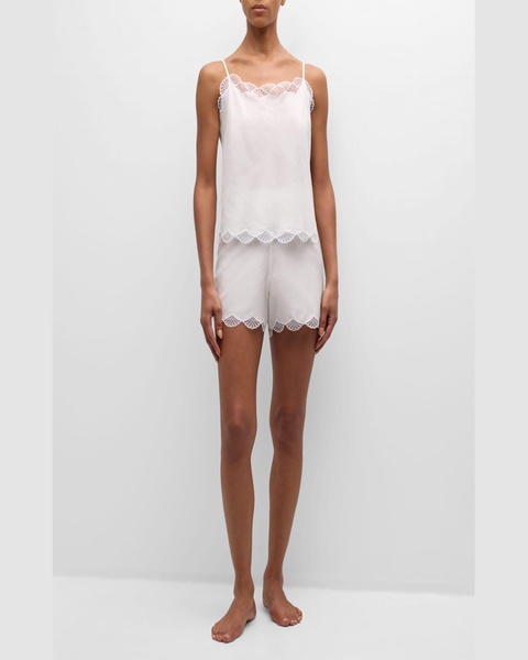 Colette Lace-Trim Cami Pajama Set