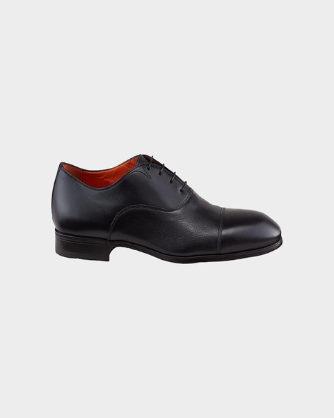Men's Salem Leather Lace-Up Loafers, Black