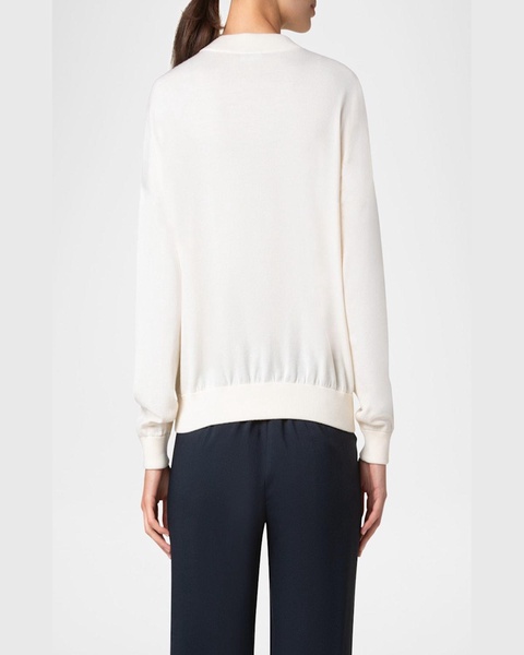 Mock Neck Merino Wool Sweater