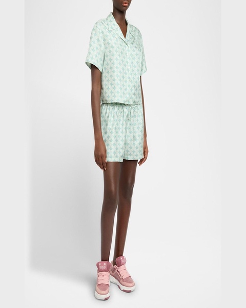 MA Quad Silk Button-Down Shirt