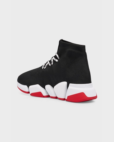 Speed Knit Lace-Up Trainer Sneakers