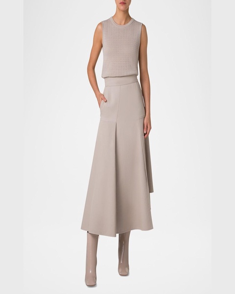 Sleeveless Ajoure Knit Top