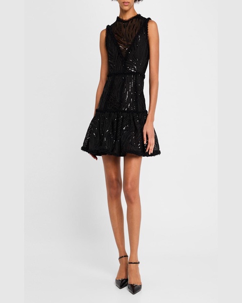 Ellis Sleeveless Lace Mini Dress