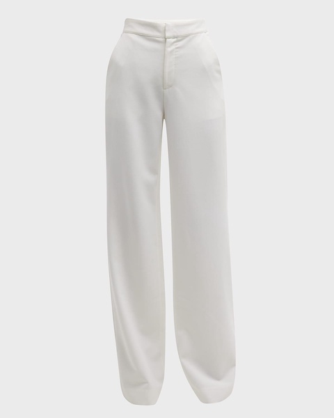 Chelsea Mid-Rise Wide Straight Trousers