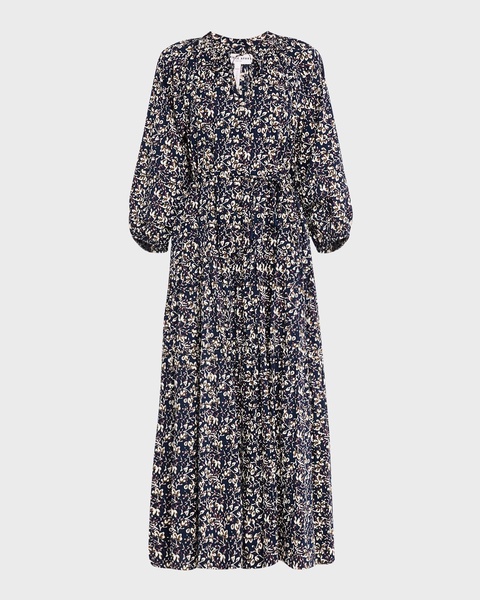 Luminile Tiered Floral-Print Maxi Dress
