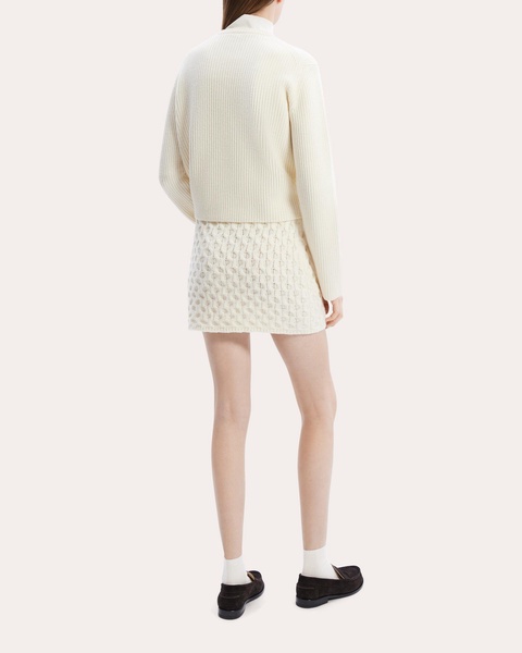 Boxy Felted Wool-Cashmere Pullover Sweater