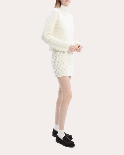 Boxy Felted Wool-Cashmere Pullover Sweater