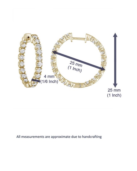 Amairah 14K 3.38 ct. tw. Lab-Grown Diamond Hoops