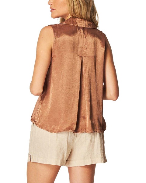 Bella Dahl Sleeveless Notch Collar Shirt