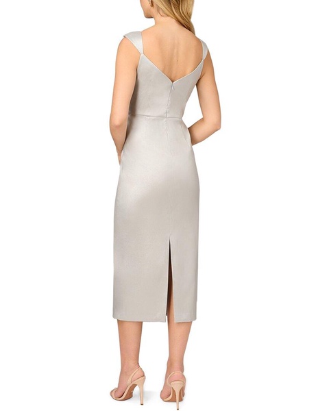 crepe halter a-line gown