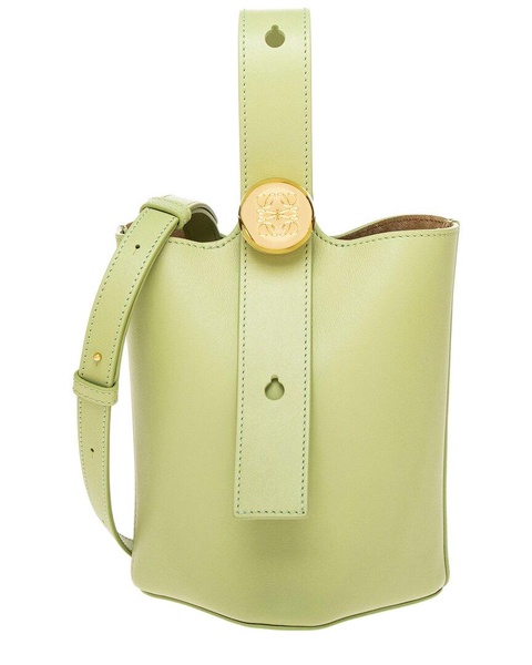 Loewe Pebble Mini Leather Bucket Bag