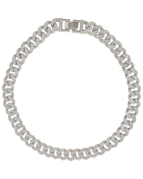 ADORNIA CZ Flat Curb Chain Necklace