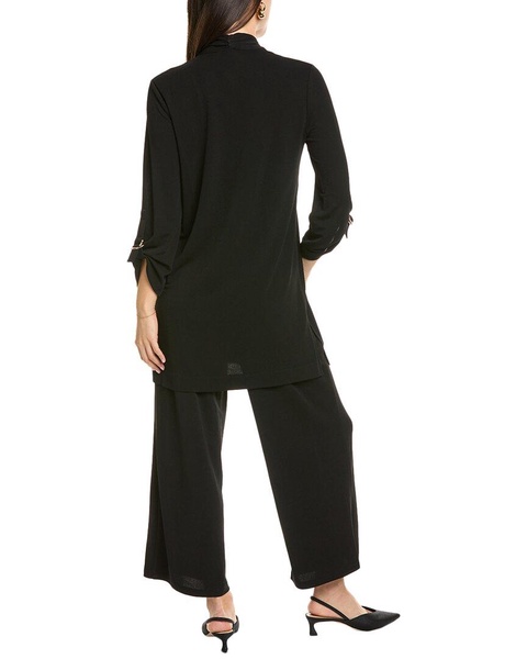 drape front d-ring cardigan