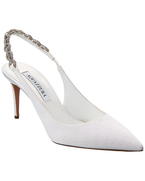 Aquazzura Love Link 75 Grosgrain Slingback Pump