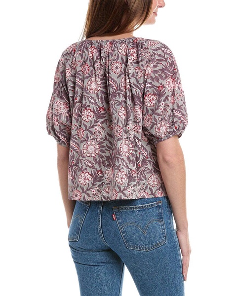 Lilla P Elbow Sleeve Blouse