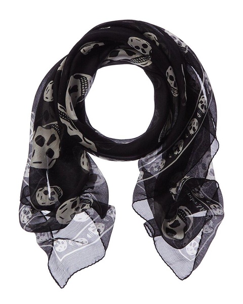 Alexander McQueen Skull Silk Scarf
