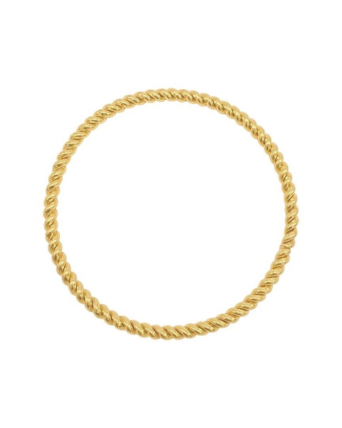 ADORNIA 14K Plated Rope Bangle Bracelet