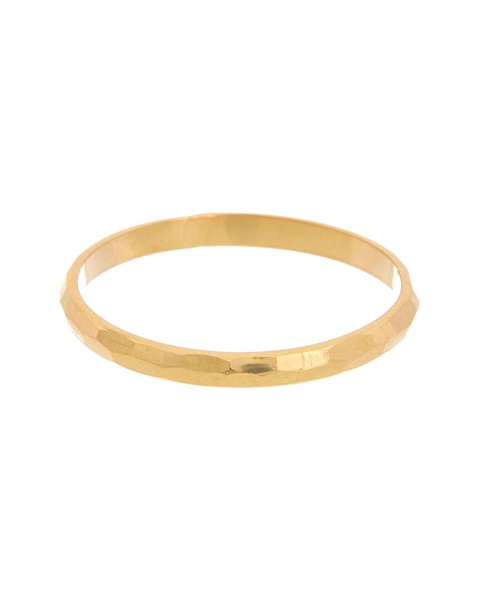 14K Italian Gold Hammered Ring