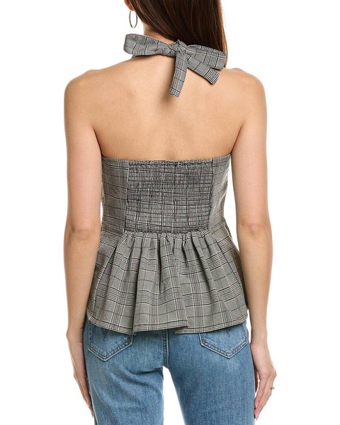 Free People Anastasia Plaid Top