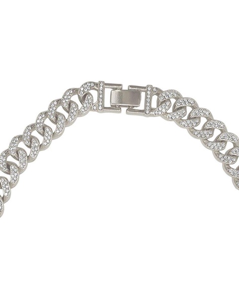 ADORNIA CZ Flat Curb Chain Necklace