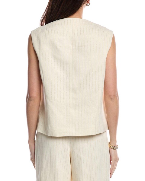 AllSaints Payton Linen-Blend Waistcoat