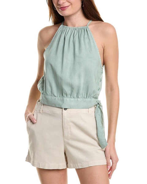 Bella Dahl Side Tie Button Halter Top