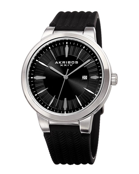 Akribos XXIV Men's Silicon Watch