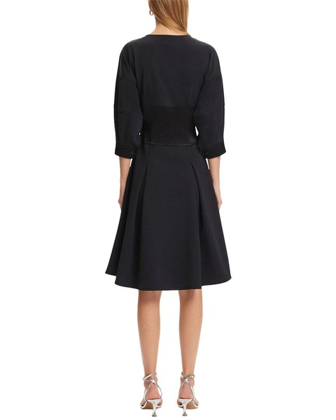 Nocturne Midi Zipper Dress