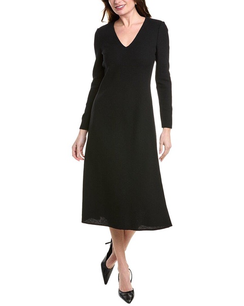 Lafayette 148 New York V-Neck Flare Dress
