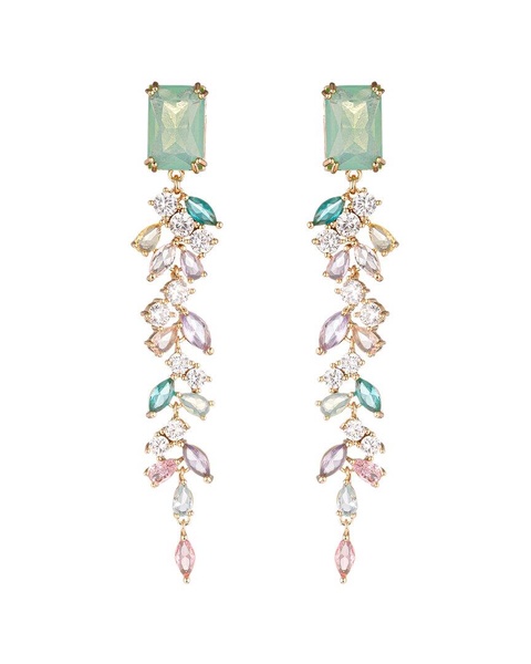 Eye Candy LA CZ Lina Linear Drop Earrings